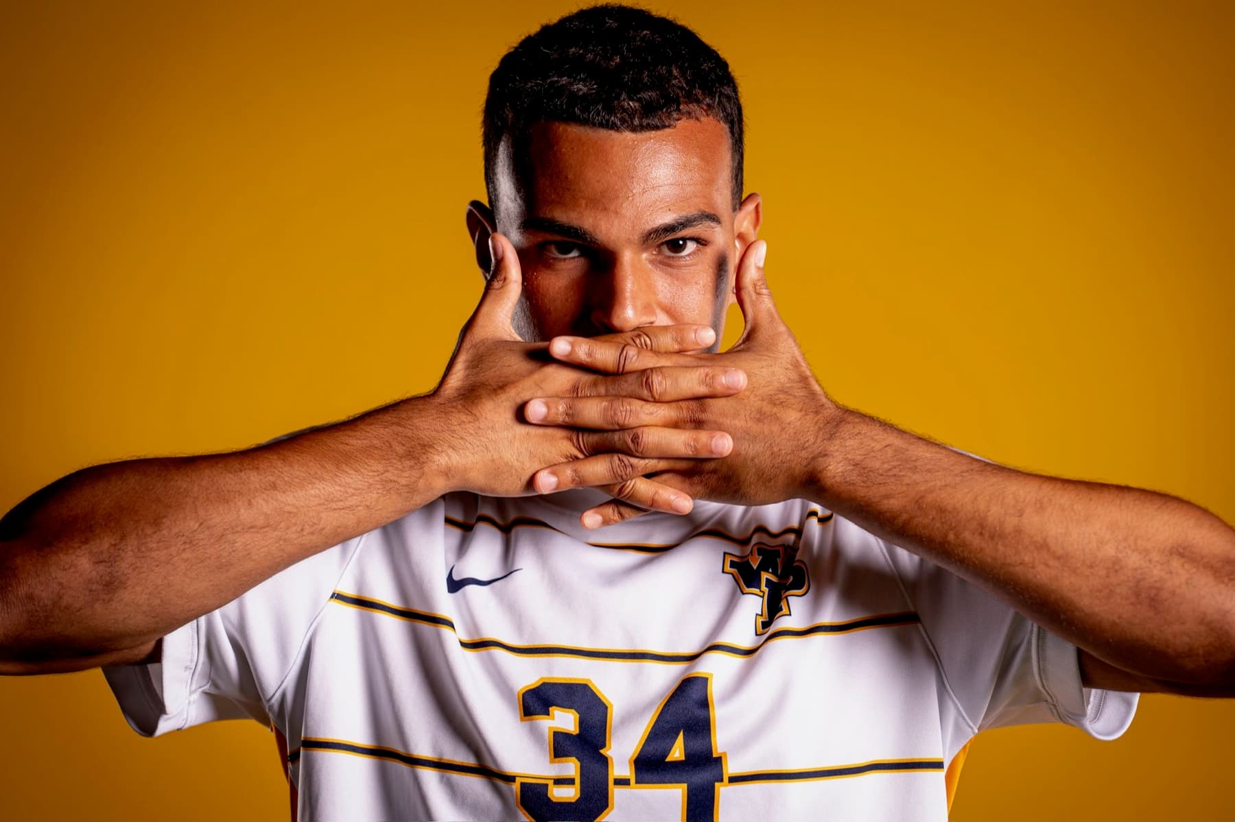 Joueur Next Player en maillot de son université américaine au media day