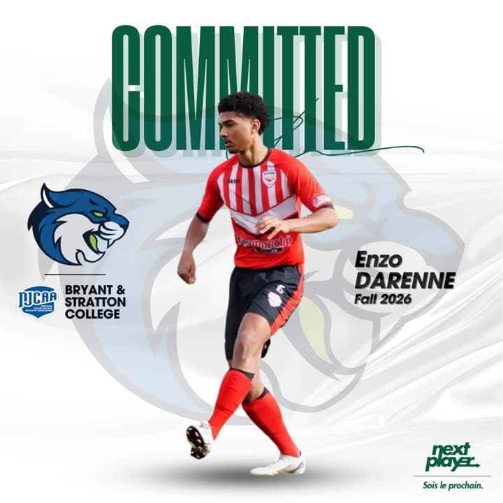 Enzo Darenne s'engage avec Bryant & Stratton College (NJCAA)