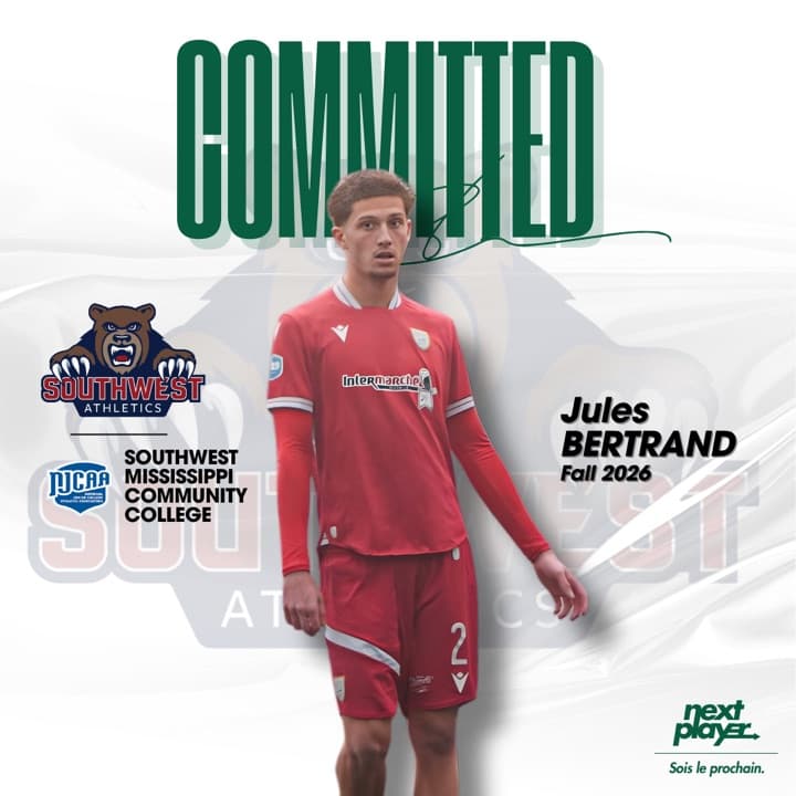Jules Bertrand s'engage avec Southwest Mississippi Community College (NJCAA)
