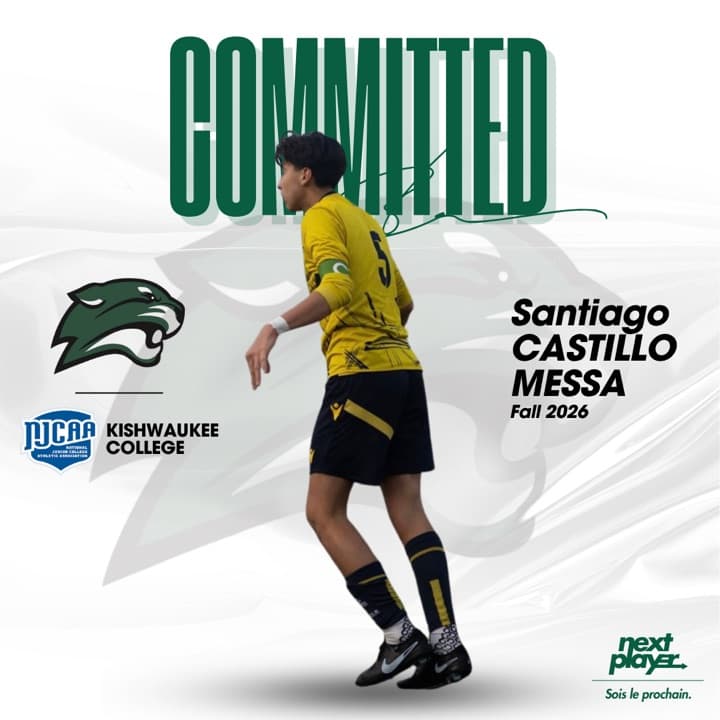 Santiago Castillo Messa s'engage avec Kishwaukee College (NJCAA)
